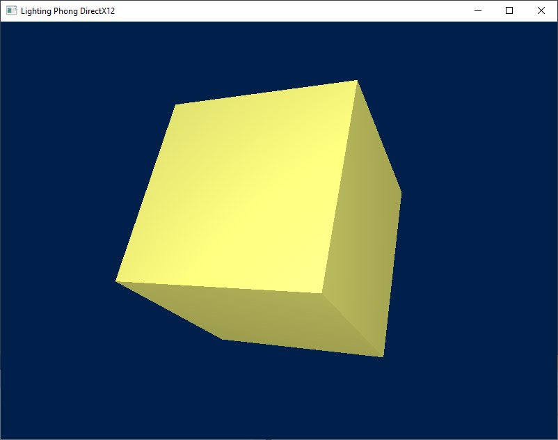 cube directx 12 phong lighting